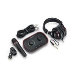 Focusrite Vocaster One Studio - USB Audio Interface Bundle for the Solo Podcaster, Streamer, Voiceover Artist, Black