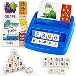 Coogam Matching Letter Game, Alphabet Spelling Reading Flash Cards, Math Number Words Puzzle Montessori Early Learning Educational Gift Toys for 3 4 5 Year Old Kids