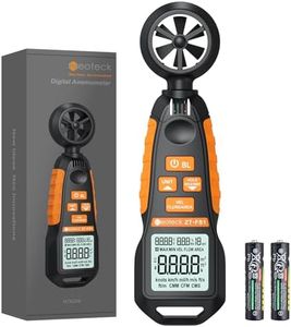 Neoteck Anemometer Wind Meter Tests Wind Speed and Airflow with 6 Velocity Measuring Units Backlight CFM Meter Measure Humidity and Temperature for HVAC Shooting Drone Driving Sailing Home Vent