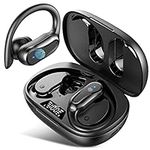 Rulefiss Wireless Earbuds Running Headphones Bluetooth 5.3 Earphones Sports with HD Mic, CVC8.0 Noise Cancelling Dual LED Display 42Hrs Playback, IP7 Waterproof/USB-C in Ear Earhooks