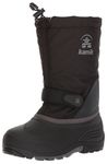 Kamik Boy's WATERBUG5 Boots, Black/Charcoal, 7 M US Big Kid