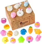 NUTTY TOYS Kawaii Easter Squishies - 20 Soft & Cute Squishy Egg Fillers, Top Boys & Girls Easter Basket Stuffers Idea, Bulk Student & Classroom Prizes, Best Pinata Gifts for Teens, Kids & Adults 2024