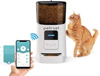 PETrust Large 6L Automatic Wi-Fi Enabled Smart Pet Feeder,Food Dispenser for Cats,Dogs and Small Pets,iPhone and Android App Control,Up to 15 Meals per Day(White)