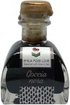 GOCCIA NERA Black Balsamic Condiment 8 Years Aged - Balsamic Vinegar Made in Italy - EMILIA FOOD LOVE Selected with Love in Italy - 50 ML - Aceto Balsamico