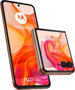 Motorola Razr 50 Ultra 5G Smartphone, 12GB RAM 512GB, Peach Fuzz