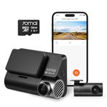 70mai New 4K Dash Cam A810 Front and Rear and 128GB SD Card,Built in GPS,Night Owl Vision,Support 256GB Max,Smart Parking Guardian Mode,AI Motion Detection,Time-Lapse Recording