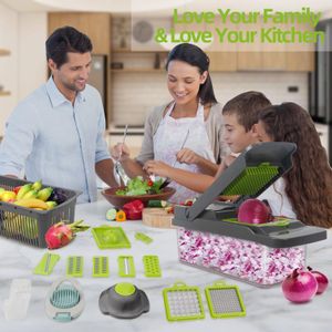 Vegetable Chopper Mandoline Slicer – Adjustable Multi-Blade Cutter