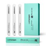 Nail Files & Buffer, 2 Way nail buffer and Professional Manicure Tools Kit, 3 files +1 Buffer, Easy buffing Methods, Compact Purse Size Tool, (Shiner-4000/400 Files-100/180/240 Grit),