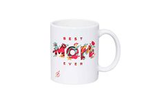 Alexus Best Mom Ever Ceramic Coffee Mug Slogan Quote Printed Ceramic Coffee & Tea Mug, Cup Best Gifts for Wedding/Anniversary/Couple/Marriage/Birthday/Return Gift -(350 ML) - White