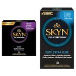 Skyn Elite Condoms Bundle | 32 Ultra-Thin, Lubricated Latex-Free Condoms (22 + 10 Extra Lube)