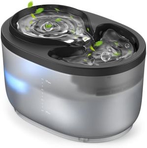 oneisall Cat Water Fountain for Drinking,Ultra Silent 2.5L Cat Fountain with Energy Efficient Pump