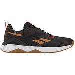 Reebok Training Core Footwear Men's Nanoflex Tr 2 Shoes Core Black/Court Brown F23-R/Reebok Lee 3, Size 11