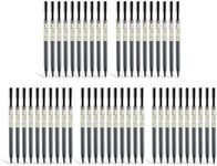 50 pcs Extra Large Ink Capacity 0.5mm Black Gel Fineliner Rollerball Pens Value Pack Last 1600m 1=4 Normal Pens Use For School Office Daily Writing Drawing Sketching