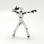 Dummy 13 Action Figure Robot | Fully Articulated Robot Toy | 3D Printed (5.5inches) (White Armour)