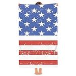 SUNUAN American Flag Beach Towel Ov
