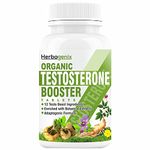 HERBAGENIX Testosterone Booster With Tribulus, Ashwagandha Tablet, Safed Musli, Ginseng To Support (Testo) T-Level Boost, Stamina, Gym, Pre-Workout & Energy Supplement For Men-60 Tablets (Pack 1)