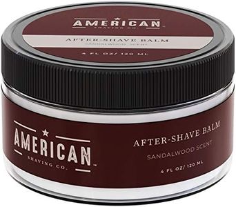 American Shaving Co. After Shave Balm for Smooth (Sandalwood Scent), Silky & Irritation Free Skin Care, Soothes and Moisturizes Face After Shaving, Treats Redness & Razor Burn, Post Shave Lotion 4 Oz