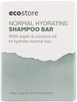 Ecostore Normal Hydrating Shampoo Bar 100g, Hydrate, Cleanse And Add Shine, Smoothing, Strengthening, Soft, Healthy-Looking Natural Hair, Plant And Mineral-Based Formulation, Plastic free hair care