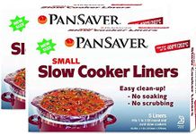 PanSaver Slow Cooker Liners with a Sure Fit Band, 10 Count, fits 1 qt to 3 qt