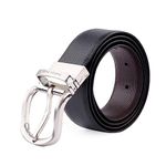 Bacca Bucci Men's Genuine Leather Belt (BBBA1047X-32_Black & Brown)