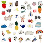 Reaindeer 30 pieces mixed enamel brooch bulk set, cute cartoon enamel pin set, lapel badge, interesting badge jewelry, suitable for backpacks, clothes, hats and jackets (random styles)