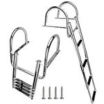 FUTURUP 4 Steps Pontoon Boat Ladder