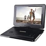 Sylvania 15.6" Swivel Screen Portable DVD Player with USB & SD Card Slot & Rechargeable Battery - SDVD1566, Black