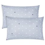 Vicloon Baby Toddler Pillowcase, 2 Pack 100% Cotton Pillow Cover, Cot Bed Pillow Pair Cases 40x60cm, Soft and Breathable Baby Pillowfor Boy & Girl Bedding, Kids Travel Pillow Pillowcase（Star）