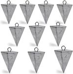 Pyramid Sinkers Fishing Weights Fishing Sinker Weights Pyramid Weights Surf Fishing Weights Saltwater Ocean Fishing Gear Tackle 1oz 2oz 3oz 4oz 5oz 6oz 8oz