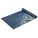 Gaiam Yoga Mat Premium Print Non Slip Exercise & Fitness Mat for All Types of Yoga, Pilates & Floor Workouts, Cool Mint Point, 68 inch L x 24 inch W x 5mm Thick