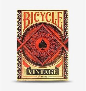 Bicycle - Jeu de 54 Cartes à Jouer - Collection Creatives - Vintage - Magie/Carte Magie, Rouge et Beige