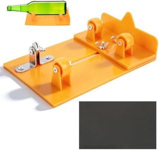 ZAWELIYO Wine Glass Bottle Cutter Tool DIY Bottle Cutter DIY Machine Upgraded Bottle Cutting Tool Kit for Cutting Wine, Beer or Soda Round Bottles (Yellow)