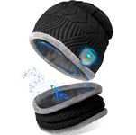 Gifts for Men Bluetooth Beanie Hat - Secret Santa Gifts Xmas Stocking Fillers for Men Women Teenagers Boys Girls Adults Christmas Eve Box Fillers, Cool Stuff Tech Gadgets Gifts Music Hat w/ Headphones