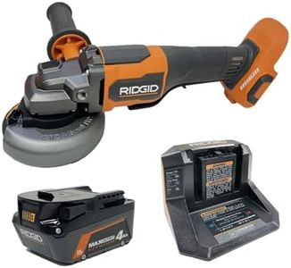 Ridgid 18V Brushless Cordless 4-1/2 in. Angle Grinder Kit with 4.0 Ah Battery and Charger