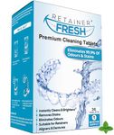Retainer Cleaner Tablets - 36 Tablets 1 Month Retainer Fresh - Retainer Cleaning Tablets, Mouth Guard Cleaner, Denture Cleaner, Aligner Cleaner, Brite Retainer Tablets