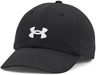 Under Armour Women's Blitzing Cap Adjustable, (001) Black / / White, One Size