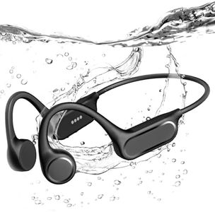 MANKIW Knochenschall Kopfhörer Schwimmen IP68, Unterwasser Sportkopfhören mit 32GB MP3 & Bluetooth 5.4, Open Ear Wasser Kopfhörer Schwimmen für Pool, Sport & Running