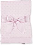 Bearington Baby Dottie Snuggle Blanket (Pink) 28.5" X 28.5"