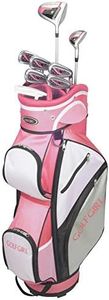 GolfGirl FWS3 Ladies Golf Clubs Set with Cart Bag, All Graphite, Left Hand, Pink