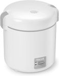 Rice Cooker Small 1-1.5 Cups Uncooked(3 Cups Cooked), Mini Rice Cooker with Removable Nonstick Pot, One Touch&Keep Warm Function, Travel Rice Cooker for Soup Grain Oatmeal Veggie, White