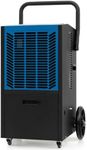 HOMFME Commercial Dehumidifier, Portable Compressor Dehumidifier with 24H Timer, Auto Defrost, Memory Restart, Industrial Building Dryer for Basement Warehouse (Blue, 66L/Day, 45 x 43 x 81cm)