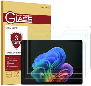 OMOTON 3 Pack Screen Protector for Microsoft Surface Pro 11&Pro 10 (2024)/Pro 9 (2022)/Pro 8 (2021)/Pro X-13 Inch, Tempered Glass/Case Friendly/Surface Pen Compatible