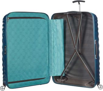 Samsonite Lite-Shock XL Suitcase – Blue Lightweight Hardshell Luggage