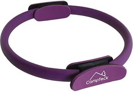 CampTeck U6933 - Double Handled Pilates Ring - Yoga Gym Fitness Exercise Dual Band Circle - Purple