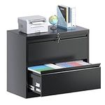 Aobabo Lateral File Cabinet with Lo