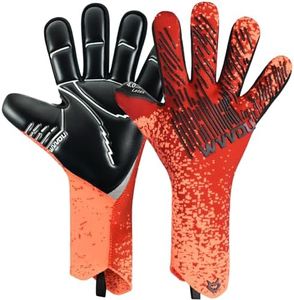 WVVOU Soccer Goalie Gloves Youth Adults, High Performance Goalkeeper Gloves, Breathable Soccer Gloves, 4+3mm Super Grip for The Toughest Saves