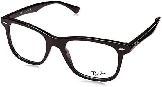 Ray-Ban RX5248-2000 Eyeglasses, Black, 51 mm, Black, 51 mm