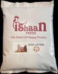 Ishaan Feeds (Egg Laying) Food/Feed for Hen, Rooster, Layer, Emu, Duck, Qual. (1 KG)