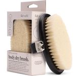 Kitsch Dry Brushing Body Brush & Body Scrub – Soft Vegan Bristles for Lymphatic Drainage, Cellulite, Dry Skin Removal & Blood Circulation – Body Exfoliator Scrubber for Glowing Skin
