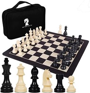 Tournament Chess Set 52x52cm Plastic Pieces with Iron Weighted (Oak)